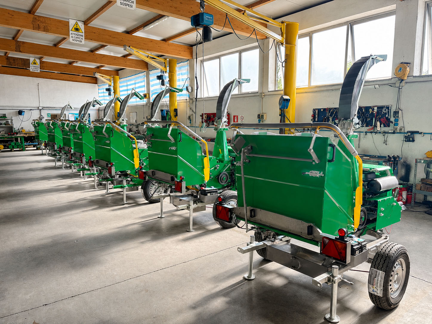 GL&D wood chippers ready for shipping