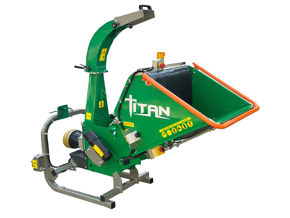 GL&D Titan PTO drum wood chipper for tractor power take-off