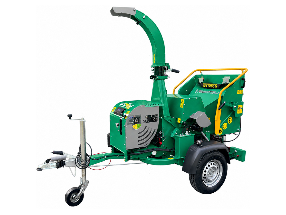 GL&D Predator Petrol road type-approved professional drum wood chipper
