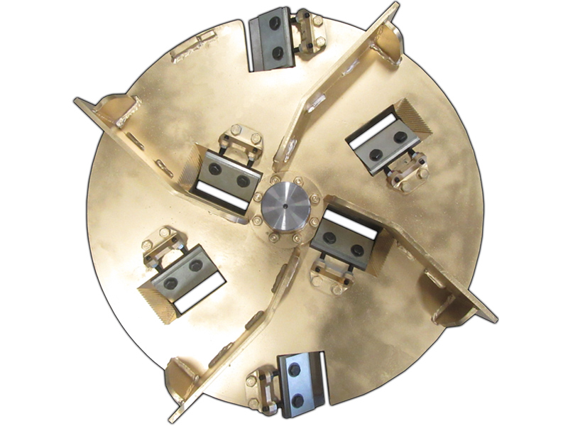 6-blade chipping disc of the Fusion M235DS wood chipper